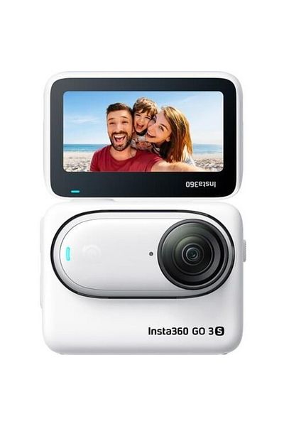 Insta360 كاميرا الحركة Insta360 GO 3S - الإصدار القياسي - 128 جيجابايت - أبيض قطبي