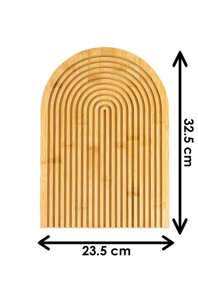 Lizzy Bread Cutting and Presentation Board Set - Bamboo Cut