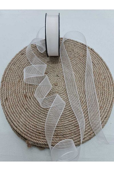 Esteks Dantel ve Tekstil Aksesuarları 25 mm Chiffon Ribbon - 20 m