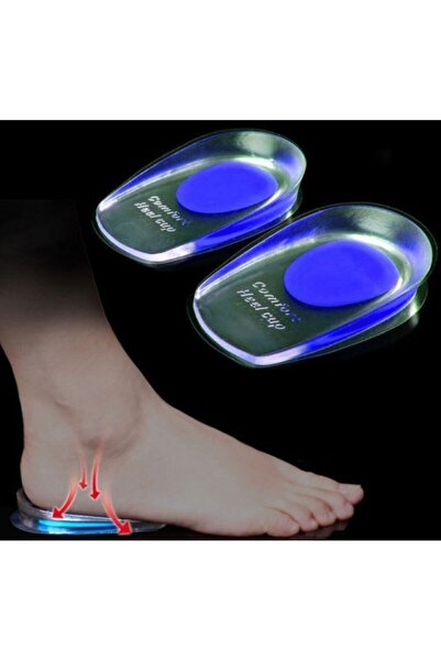 RELATOS 1 Çift Unisex Silikon Jel Topuk Yastığı Ayakkabı Destek Pedi Topuk Yü...