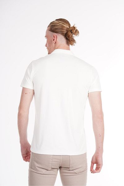 intersivin İntersivin Lycra Stretch Fabric Short Sleeve White Men's Summer Shirt