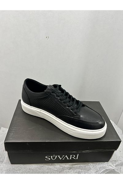 SÜVARİ Δερμάτινα παπούτσια casual με λευκή σόλα
