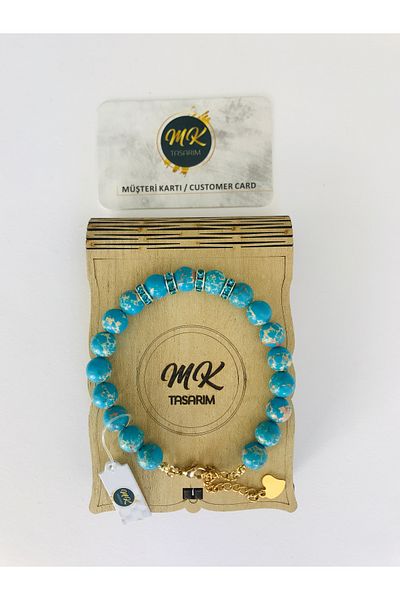 MK tasarım MKT2004 Model Real Arrival Stone Bracelet
