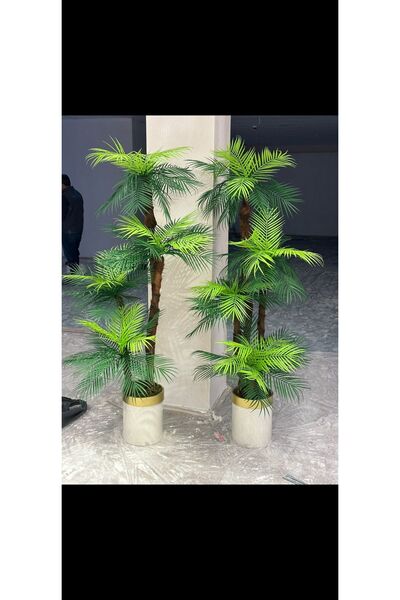 İremÇiçekçilik Metal Saksıda Yapay Ağaç Yapay Çiçek Uygula 180 Cm