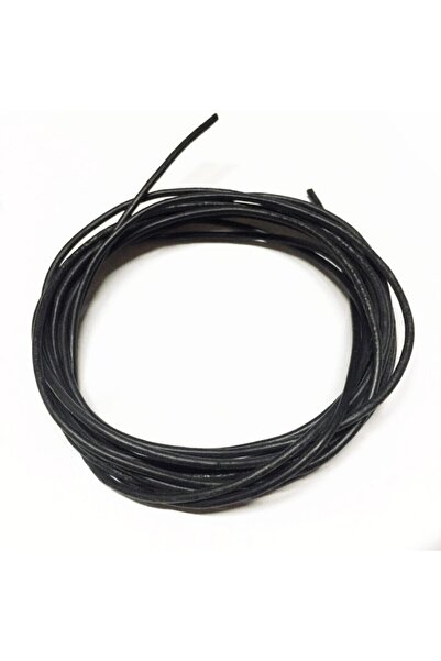 Kezban Tekstil 2 metri din piele naturală neagră - bijuterii pentru brățară ș...