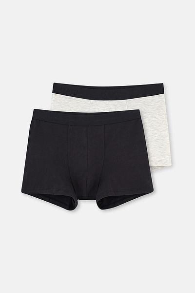 Dagi Grimelange Black Cotton Boxers - 5210 2-Pece μοτίβο