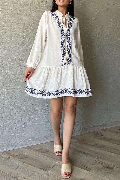 Suzi Femei - Rochie scurtă cu broderie în față