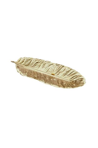 rakaymu Decorative Feather Look Plate