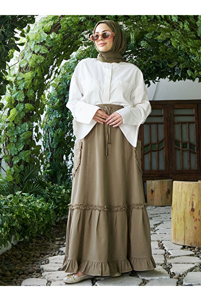 Neways Τζιν φούστα Neways - Χακί