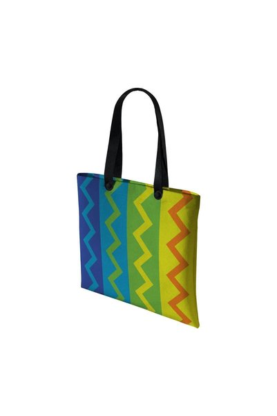Funny Design Zigzag Felt Tote Bag
