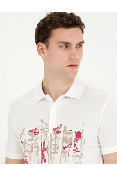 Pierre Cardin T-Shirt Polo Neck Slim Fit