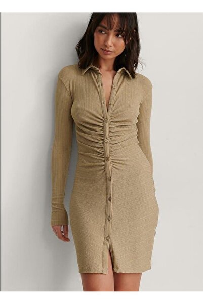 AkelButik24 Kapitone Yazlık Gömlek Elbise