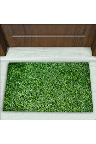 Colorix Carpet Çim Desenli Dekoratif Kapı Önü Paspası No: 1080