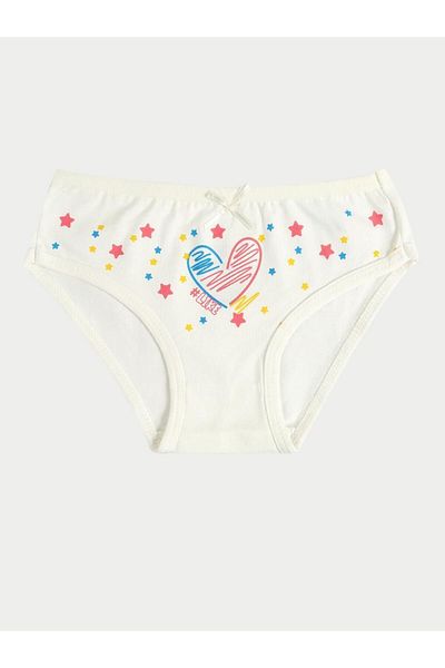 vitmo Set de 6 piese pentru fete din bumbac Happy & Rain - Chiloți cu alunecare mixtă