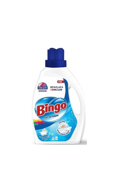 Bingo Sıvı Deterjan Beyaz Renkli Beyaz Sabun Kokulu 2600 ML