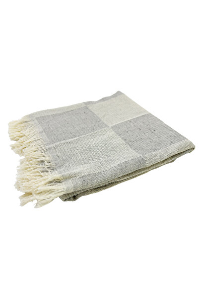 INTER Z Set of 2 Checkerboard Patterned - 70x155 Cm Beach Towels and Loincloth