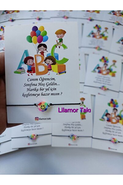 Lilamor 20 Adet Sınıfına Hoş Geldin, Okuluna Hoş Geldin Renkli Papatya Güleny...