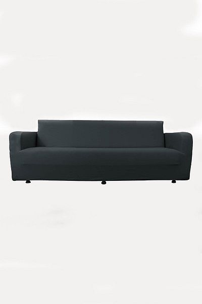 Haton Home Gray Lycra Triple or Sofa Cover - Elastic Honeycomb Patterned, 1 Piece