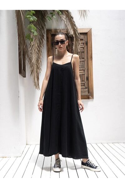 Tünel moda فستان سالاش بأشرطة