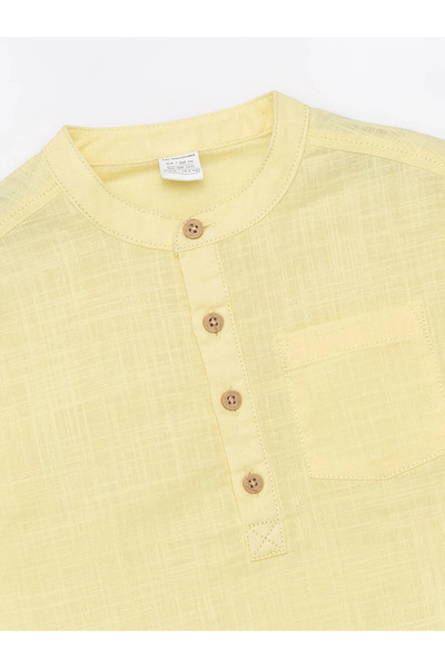 LC Waikiki LCW baby Hakim Collar Short Sleeve Basic Baby Boy Shirt