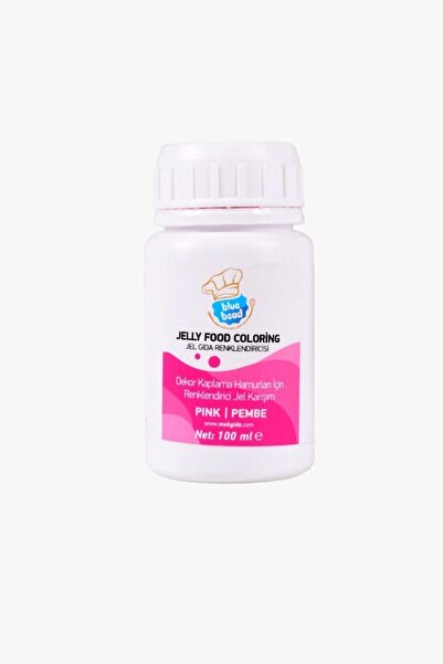 Blue Bead Pembe Jel Gıda Boya 100 ml