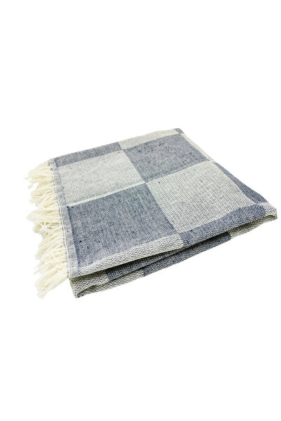 INTER Z Checkerboard Patterned 3-Piece Loincloth Set - Beach Towel, 70x155 Cm