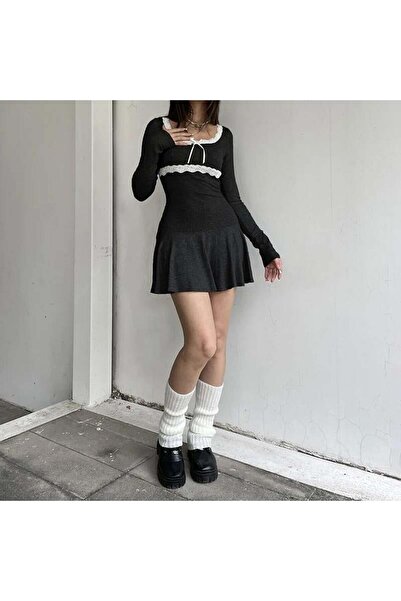 Gofeel Charmy Street Lace Detail Camisole Combed Cotton Dress