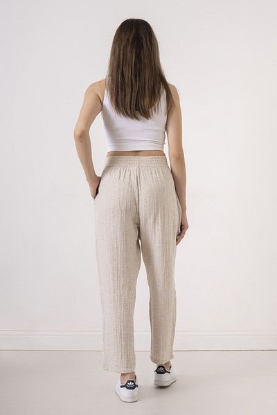 NEVHİS Hemp-muslin Trousers