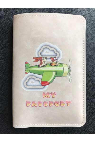 ViP GiFT Pet Passport Cover House Animal Cat Dog Vegan Leather Passport Holder Pink