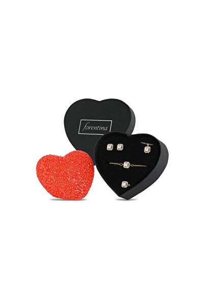 Forentina Led Kalpli Lamba Tektaş Kolye Küpe Bileklik Yüzük - Ps168500tr