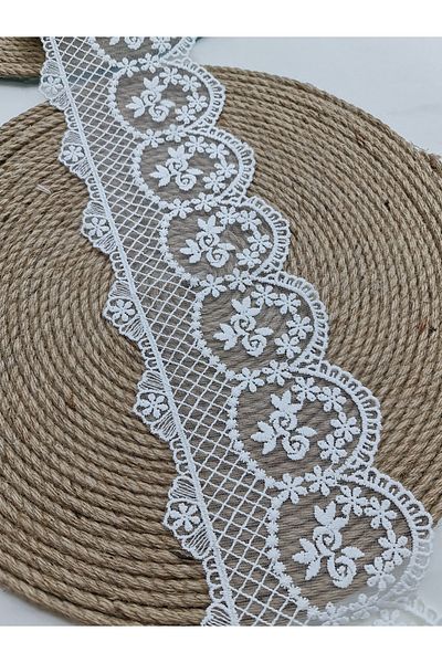 Esteks Dantel ve Tekstil Aksesuarları 9 μέτρα Guipure Lace Matte Polyester