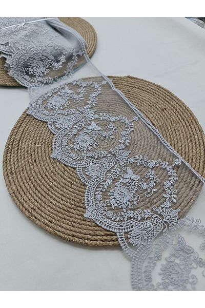 Esteks Dantel ve Tekstil Aksesuarları 9 μέτρα Guipure Lace Matte Polyester