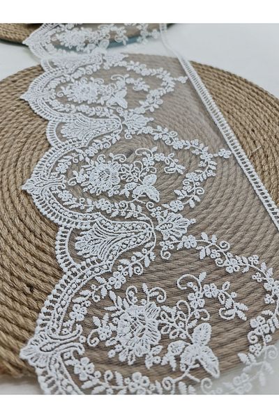 Esteks Dantel ve Tekstil Aksesuarları 9 μέτρα Guipure Lace Matte Polyester