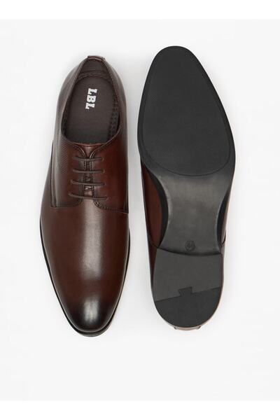 LBL by Shoexpress Solid Derby Shoes with Lace-Up Closure