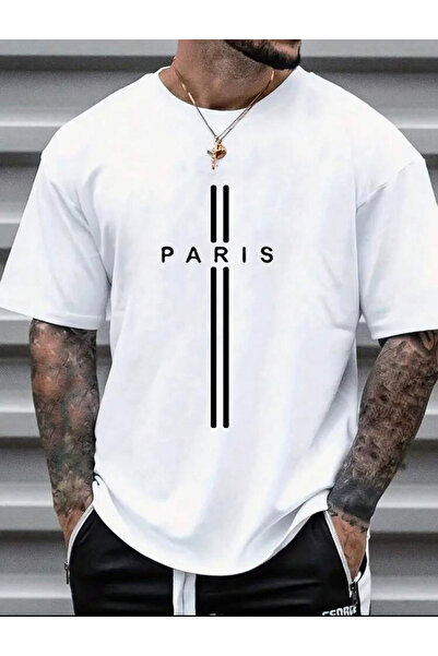 optimist sağdıç the original Unisex Oversize Paris Printed - Anti-Sweat