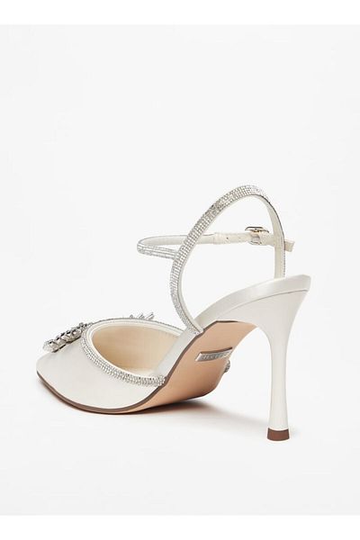 Celeste Women's Embellished Pumps with Stiletto Heels and Buckle Closure