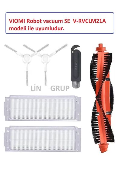 LİN GRUP XIAOMI S10 ve S12 Robot Süpürge Uyumlu Yer Fırçası Seti