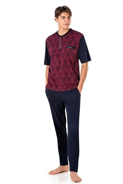 Pierre Cardin 6022 Σετ πιτζάμες 3 τεμαχίων Jacquard