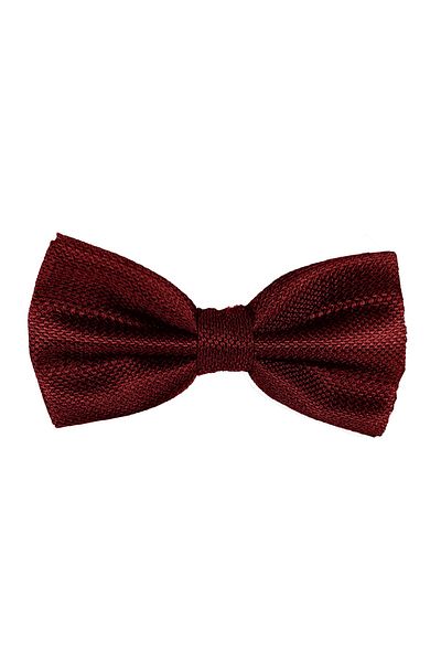 BLC Basic Line Co. Burgundy Color Dobby Bow Tie