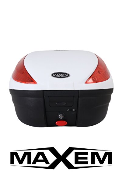 Maxem SL-35 Sırtlıklı Motosiklet Arka Çanta - Beyaz