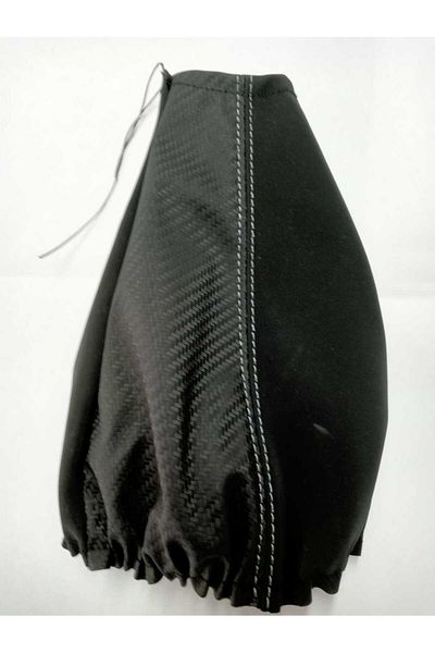 özgüven oto giyim Carbon Alkantre Gray Stitched Universal Gear Gaiter