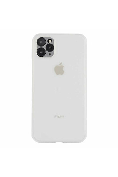 Nettech İphone 12 Pro Max Uyumlu Ultra Slim Arka Koruma Kılıf - Beyaz