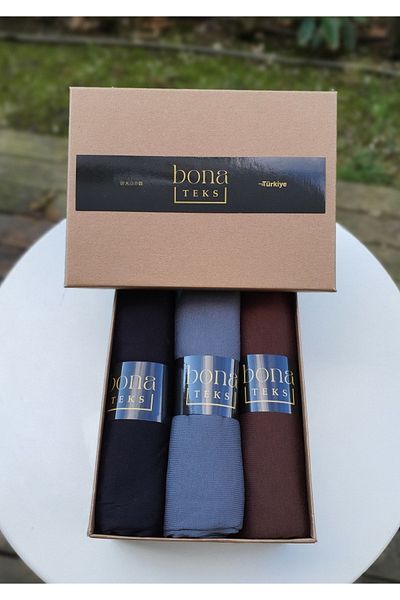 bona Teks Sal2312 Model Combed Cotton Shawl Set of 3