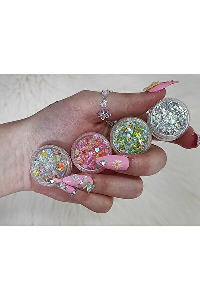 hbtasarim Simli Kremsi Far Glitter Jel Far 4lü Set