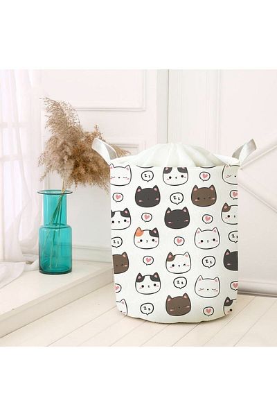 HET Concept Dirty Laundry Picnic Basket - Toy Storage Box, Organizer Folding Basket Felt Model 00062