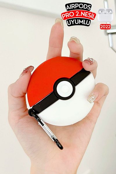 EWEC Pro 2Generation Compatible Poke Ball Figured Protective and Shock Absorbing Silicone Headphone Case