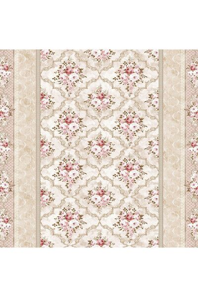 In House Soft Velvet Turkish Rectangular Door & Bath Mat -Pink - 60x40 cm