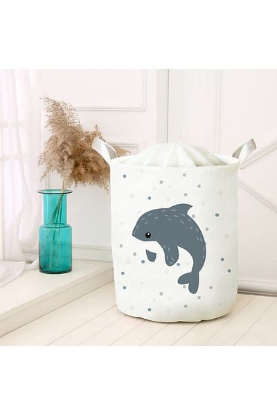 HET Concept Dirty Laundry Picnic Basket - Toy Storage Box, Organizer Folding Basket Felt Model 40037