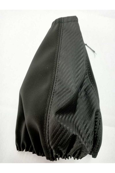 özgüven oto giyim Black Carbon Alkantre - Universal Gear Shift Gaiter, Stitched