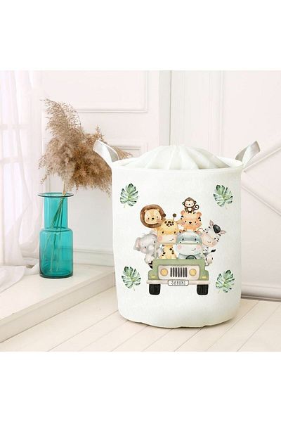 HET Concept Dirty Laundry Picnic Basket - Toy Storage Box, Organizer Folding Basket Felt Model 40048